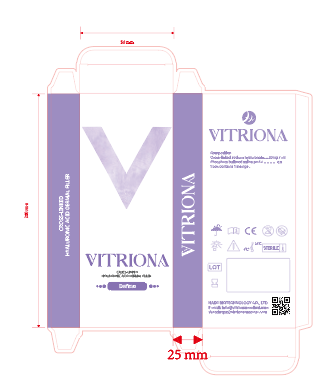 VITRIONA dermal filler sample packaging